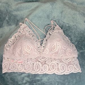 Victoria’s Secret Pink Strappy Back Lace Bralette